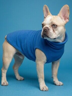 🔹️NIB Blue Pet Fleece Sweater Vest w/Leash Ring Large